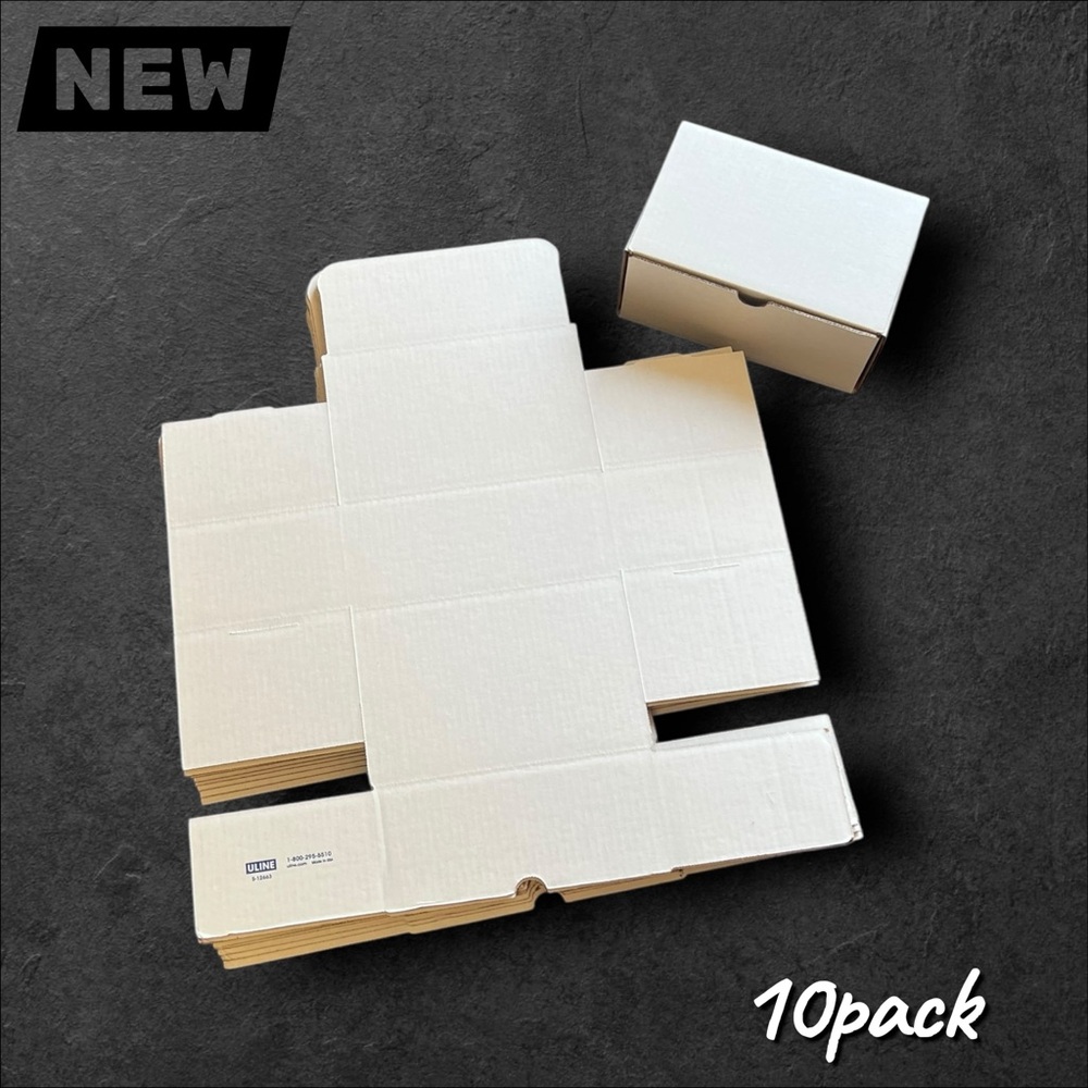 🔴New 10-Pack White Corrugated Mailer Boxes – 9x6x4 in.